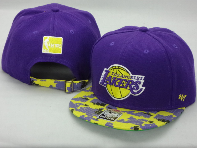 Los Angeles Lakers 47Brand Strapback Hat id05
